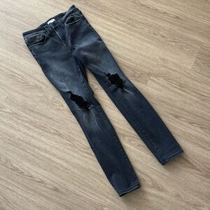 Good American Charcoal Skinny Jeans